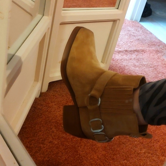 ❤️ SALE ❤️ Nwt Sam Edelman Suede Tan Boots - Picture 5 of 14